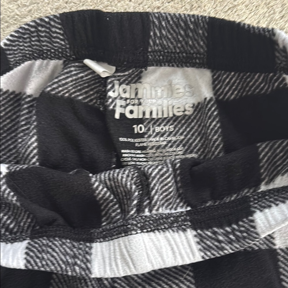 Black and White kids Plaid PJ pants - Picture 2 of 2